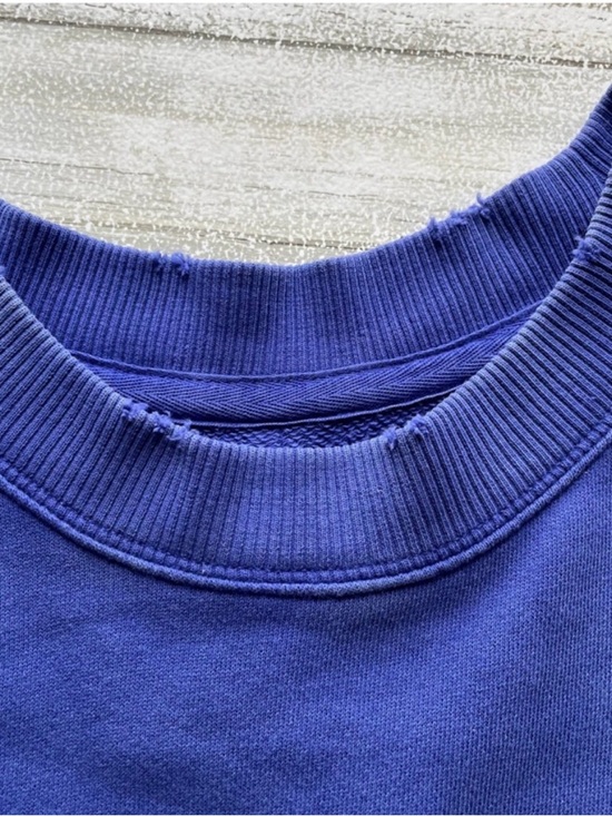 Aerie blue oversized Crewneck Sweatshirt - Self Care Club - Picture 10 of 10